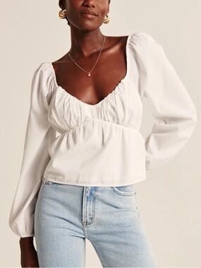 Abercrombie & Fitch Flowy Long Sleeve Top